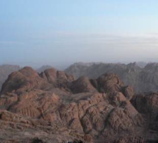 Blick vom Mosesberg in die Wüste