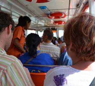 Fahrt auf dem Chao Phraya Fluss Bangkok