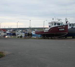 Teilansicht des Hafens von Chéticamp