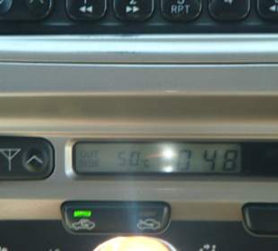 Fahrt in die Wüste. 50° Außentemperatur