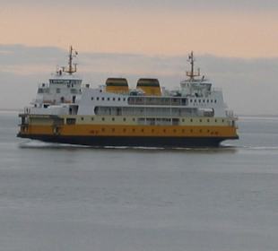 Veerboot naat eiland Texel