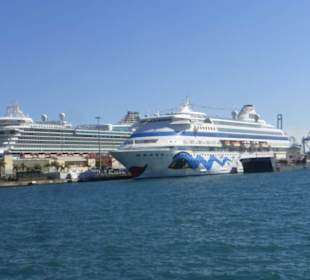 Der Anleger der Kreuzfahrtschiffe in Las Palmas