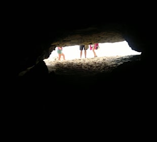 From inside a cave on quad tour