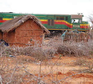 Die Bahn von Nairobi nach Mombasa