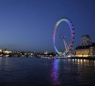 London Eye bei Nacht