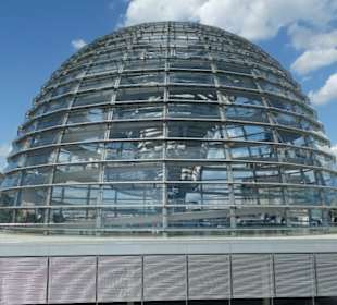 Blick zur Reichstagskuppel