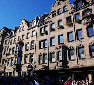Häuserfront Stadt Fürth