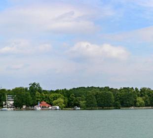 Blick vom See auf Bad Saarow
