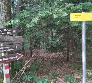 Wegweiser bei der Aussichtswarte