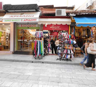 Shoppen und Essen in Altstadt Heraklion