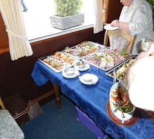 Blick auf das Buffet