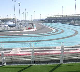 Rennstrecke in Abu Dhabi