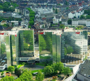 Vom Rheinturm runter verschiedene Fenster