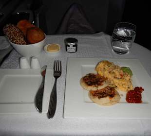 Qatar Airways, Menü Business Class