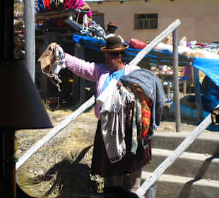 Verkäuferin in La Raya