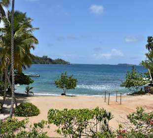 Ausblick beim Mittagessen in Samana