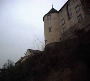 Seitliche Aufnahme Auffahrt