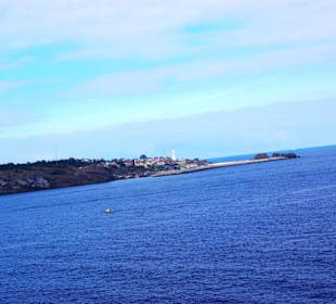 26.10.Rückfahrt von Jalta nach Santorin Durchfahrt 