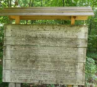 Zabelstein-Wanderung: INFO-Tafel am Köhlermeiler