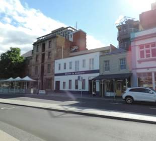 Mit dem Hop on Hop off Bus in Hobart unterwegs