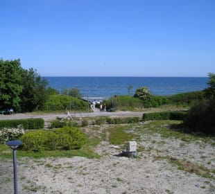 Ausblick vom Balkon auf die Ostsee