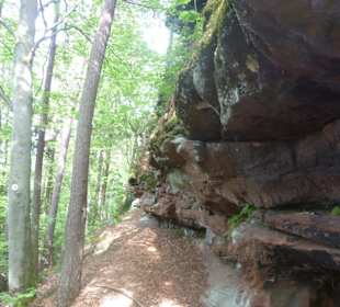Felsenweg auf dem Lachberg
