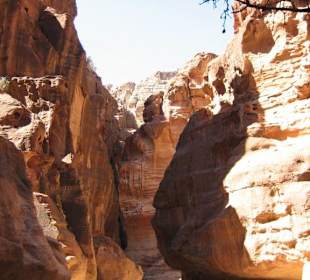 In der Zugangsschlucht