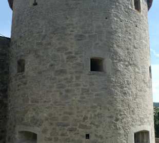 Unterwegs in der Ruine von Burg Neuhaus