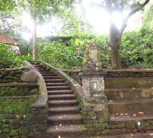 Treppen zum oberen Bereich