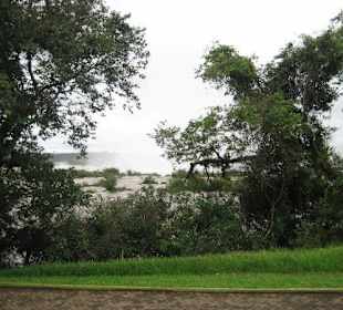 Die Wasserfälle, von Brasilien aus gesehen