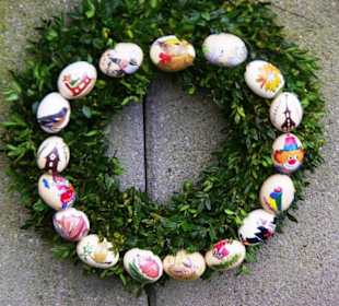 Osterbrunnen Großgeschaidt Osterkranz