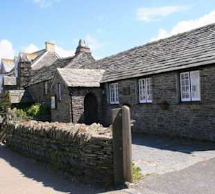 Eingangsbereich zur alten Post in Tintagel