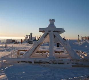 Wunderschöner Wintertag auf dem Fichtelberg