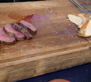 Abendessen vom Buffet beim jil Rooftop Drink&Dine