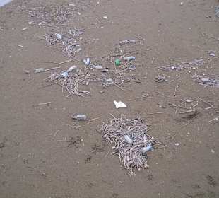 Müll direkt neben uns