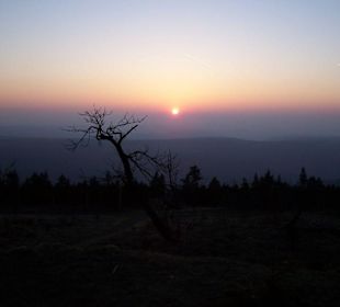 Sonnenuntergang am Fichtelberg