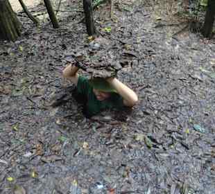 Vorführung des Tunneleinstiegs