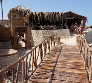 Beim Strandrestaurant.