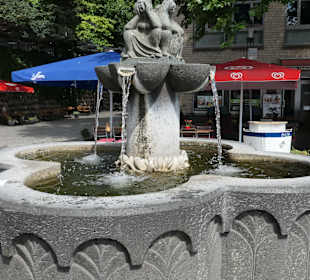Der Fischweiber-Brunnen in Köln am Fischmarkt