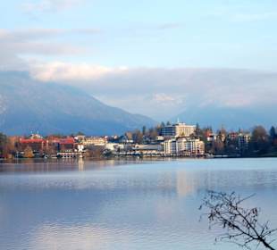 Blick vom Bledersee auf Bled