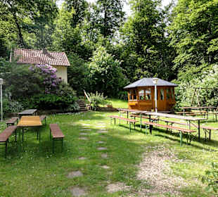 Garten der Waldgaststätte