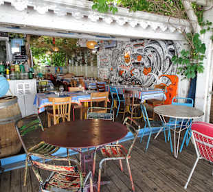 Restaurants in Le Racou im Retro-Stil