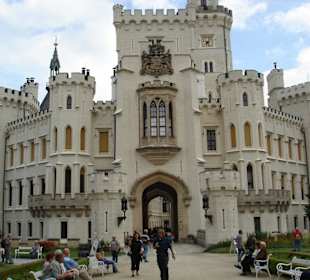 Frontansicht Schloss Hluboka