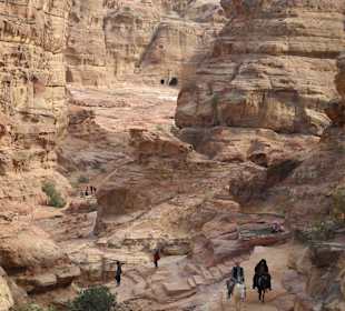 Petra Weg zum Kloster