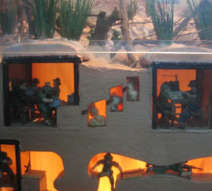 Modell des Tunnelsystems von Cu Chi.