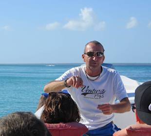 Tourguide Marcel bei der Arbeit