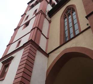Blick zur Deutschhauskirche in Würzburg-Zellerau