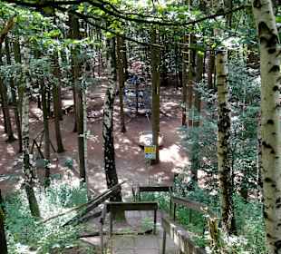 Blick auf den Waldspielplatz am Dammer Bergsee