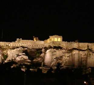 Wzgórze Akropol, zwieńczone ruinami Partenonu