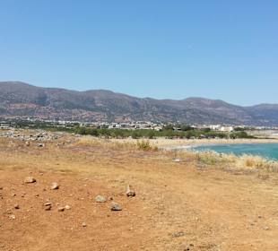 Vor dem Campingplatz Richtung Malia